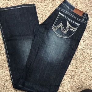 Maurice’s premium bootcut jeans.  5/6 Long